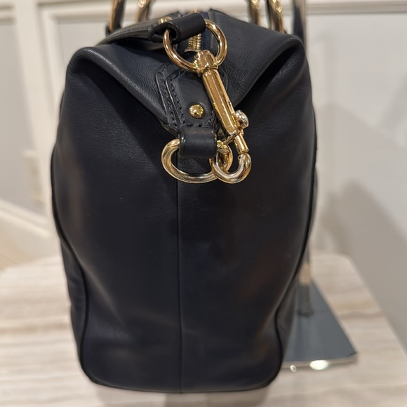 Coach Bag Prairie Dark Navy Leather Satchel Bag - Picture 5 of 17